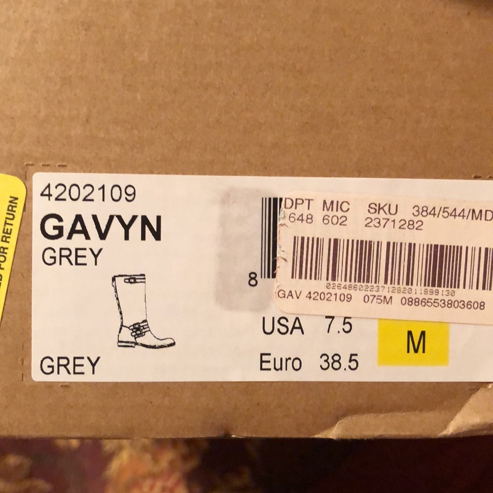 NEW in BOX -Montana Gavyn Grey Leather Riding Boots - Picture 6 of 7